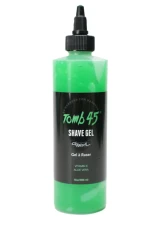 Tomb45 Clear Shave Gel (9 oz / 266 ml) – Non-Foaming Moisturizing Razor Glide Gel