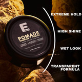 Key benefits of Elegance Transparent Hair Pomade strong hold and easy wash out
