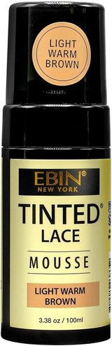 EBIN New York Tinted Lace Foaming Mousse Medium Dark Brown 3.38 oz