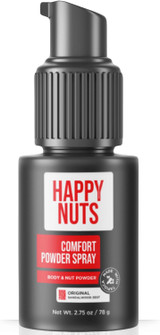 HAPPY NUTS Comfort Powder Spray | Anti-Chafing & Men's Deodorant 2.75 oz