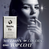 Seche Vite Dry Fast Top Coat Professional Kit 4 oz & 0.5 oz