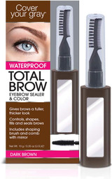 Cover Your Gray Waterproof Total Brow Eyebrow Sealer & Color 10g / 0.35 oz - Dark Brown