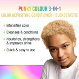 Punky Colour 3-in-1 Color Depositing Shampoo & Conditioner Blondetastic - 8.5oz / 250ml