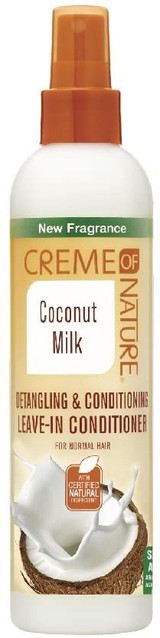 creme of nature coconut milk detangling leave in conditioner