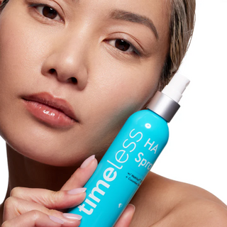 Model with Timeless HA Matrixyl 3000 Cucumber Spray 4 oz
