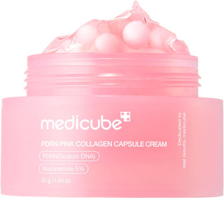 Medicube pink collagen cream for hydrated skin