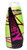 Front view of Ed Hardy Sorry Not Sorry 50X Black Bronzing dark tanning lotion bottle with vibrant neon pink and green design.