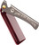 Gen'C Béauty Stainless Steel Folding Beard and Hair Comb Red