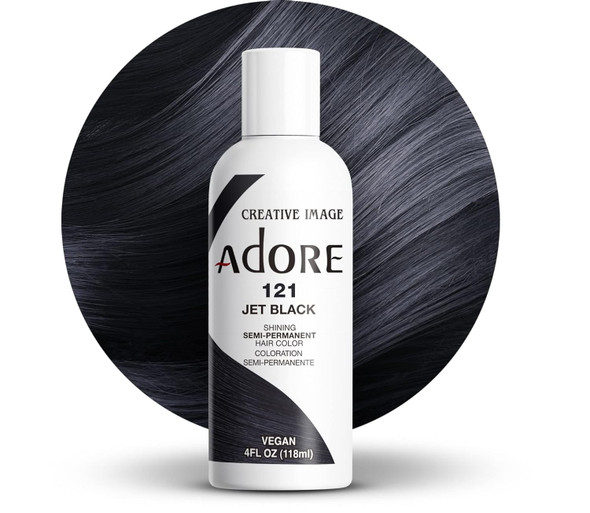 Adore Semi-Permanent Hair Color #121 Jet Black