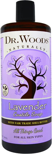 Dr. Woods Naturally Lavender Castile Soap 32oz