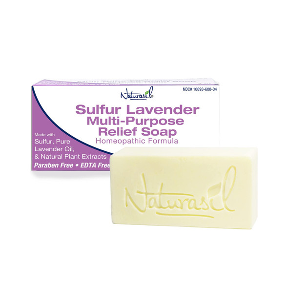 Naturasil Sulfur Lavender Multi-Purpose Relief Soap 4 oz / 113 g