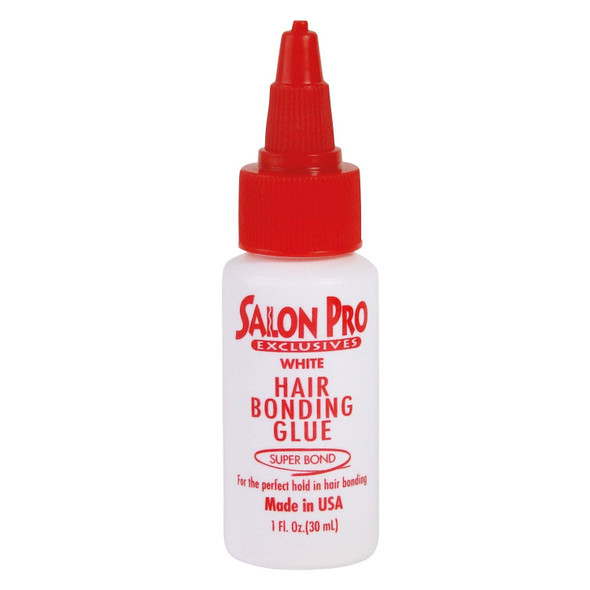 Salon Pro White Hair Bonding Glue 1 oz / 30 ml