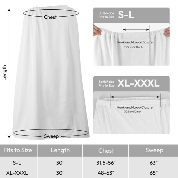 Gen'C Béauty Spa Shower Adjustable Microfiber Towel Wrap