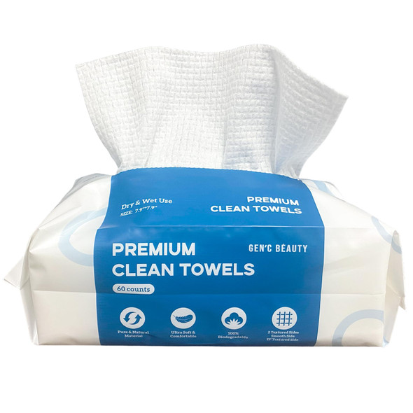 Gen'C Béauty Premium Disposable Clean Towel 60 counts*1 pack