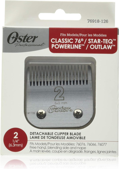 Oster Professional 76918-126 Replacement Blade, Classic 76/Star-Teq/Power-Teq Clippers, Size #2, 1/4"