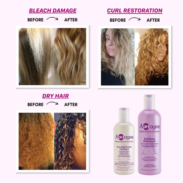 Before and After about Aphogee Serious Hair Care Double Bundle