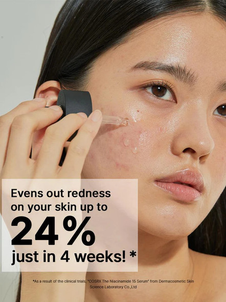 Evens out redness on your skin up to 24% just in 4 weeks