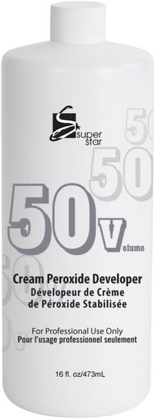 Super Star Cream Peroxide Developer 50 Volume 16 oz