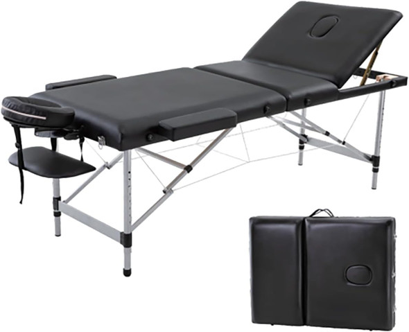 Gen'C Béauty Portable Massage Table 3 Folding 72.8”Lx23.6”W