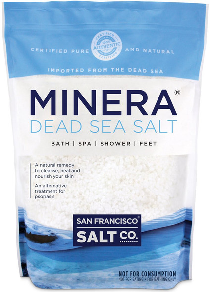 Minera Dead Sea Salt 10 lb. Fine Grain Bulk Bag