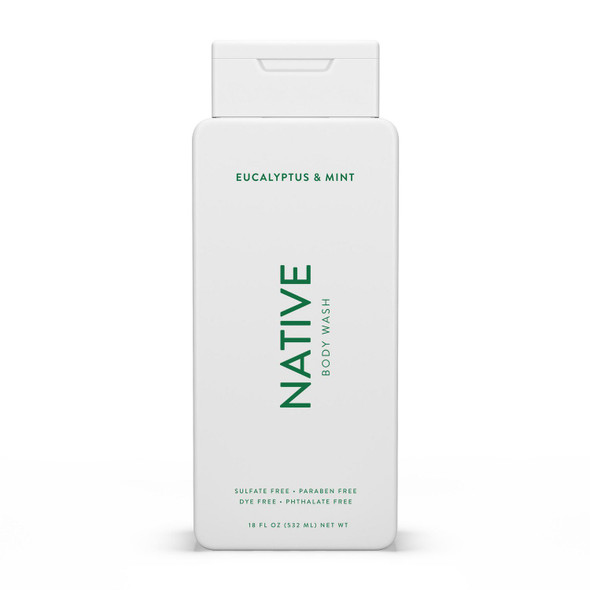 Native Eucalyptus & Mint Body Wash 18 oz