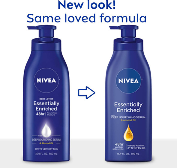 New Look for Nivea Essentially Enriched Body Lotion 16.9 oz