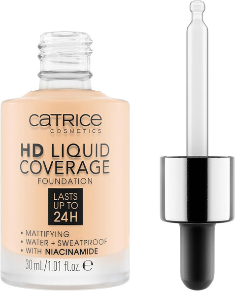 Catrice HD Liquid Coverage Foundation 002 Porcelain 1 oz