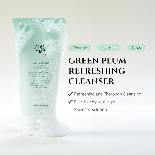 Gel texture of Beauty of Joseon Green Plum Cleanser at Gen C Beauty