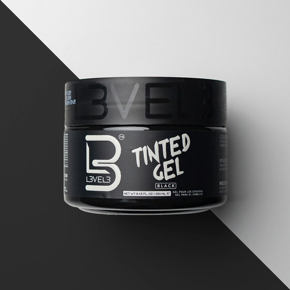 L3VEL3 Tinted Hair Gel Black Color 8.45 oz