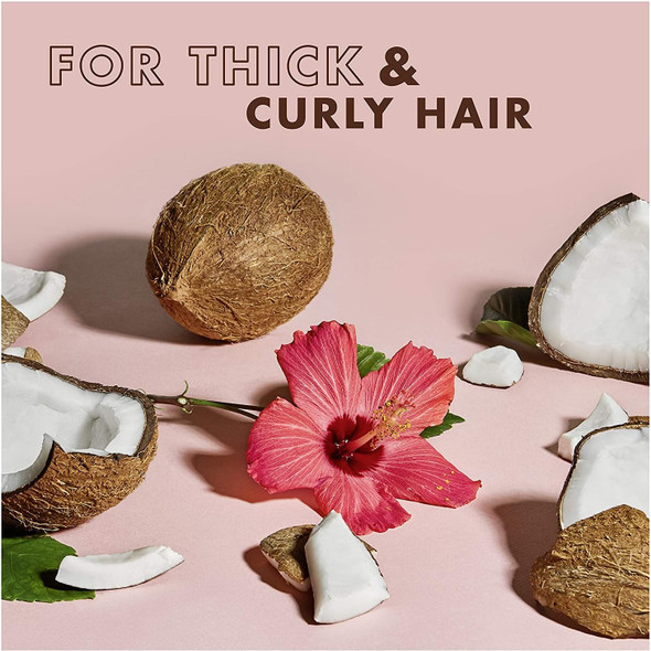 For Thick with Shea Moisture Coconut & Hibiscus Curl & Shine Shampoo 16 oz