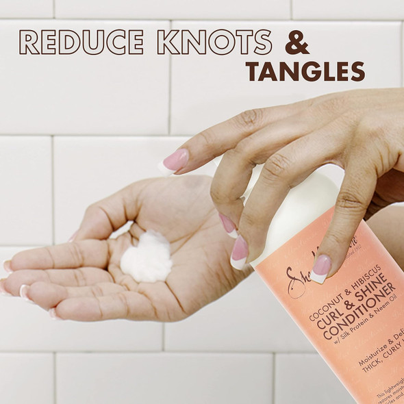 Reduce Konts of Shea Moisture Coconut & Hibiscus Curl & Shine Shampoo 16 oz