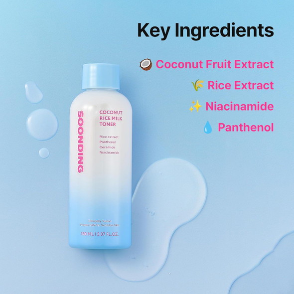 SOONDING Coconut Rice Milk Toner 5.07 oz