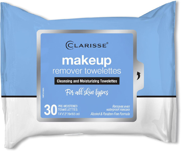 Clarisse Makeup Remover Towelettes 30 Count