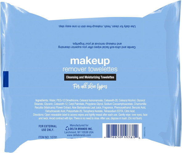 Clarisse Makeup Remover Towelettes 30 Count