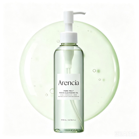 Arencia Pore Melt Deep Makeup Cleansing Oil bottle in sleek pump packaging.
