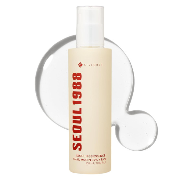 K-Secret Seoul 1988 Rice Brightening Essence bottle for radiant skin