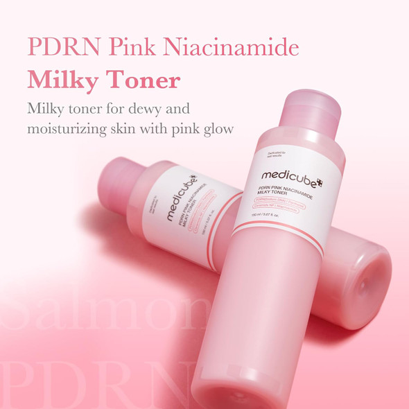 Medicube pink milky toner texture