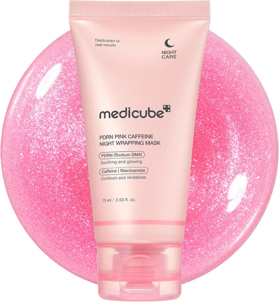 Medicube PDRN Pink Caffeine Mask tube