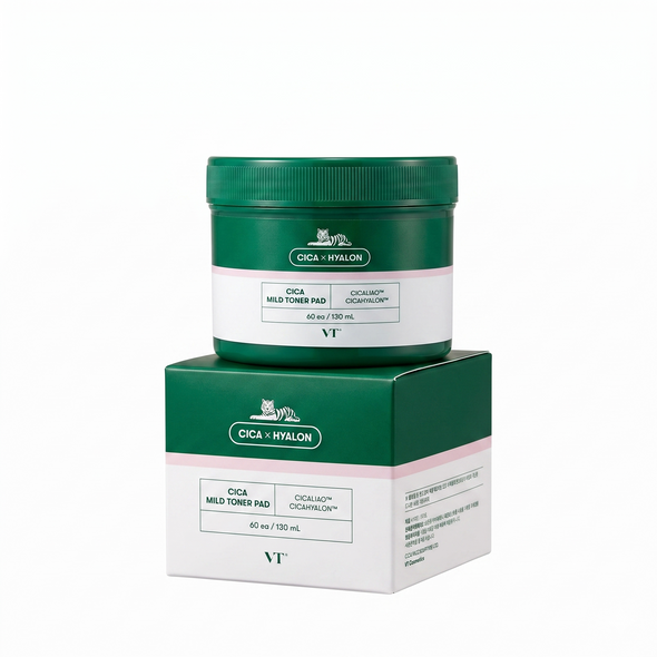 Main Page of VT COSMETICS CICA Mild Toner Pad