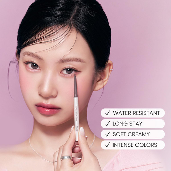 Features of CLIO Sharp So Simple Waterproof Pencil Liner 0.14 g (03 Black Brown)