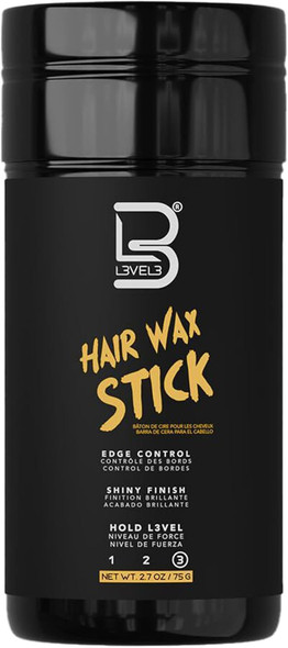 Hair styled with L3VEL3 Wax Stick, sleek and controlled.