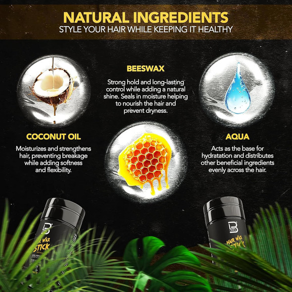 L3VEL3 Hair Wax Stick, 75 g for strong hold and smooth styling.