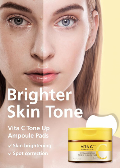 Vitamin C exfoliating toner pads