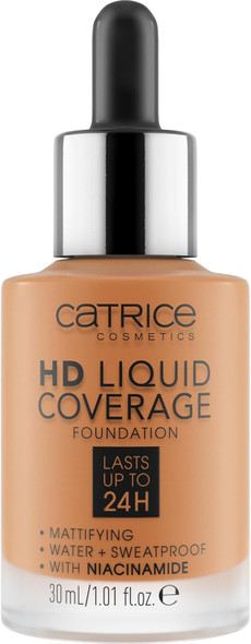 Catrice HD Liquid Coverage Foundation 070 Toffee Beige bottle