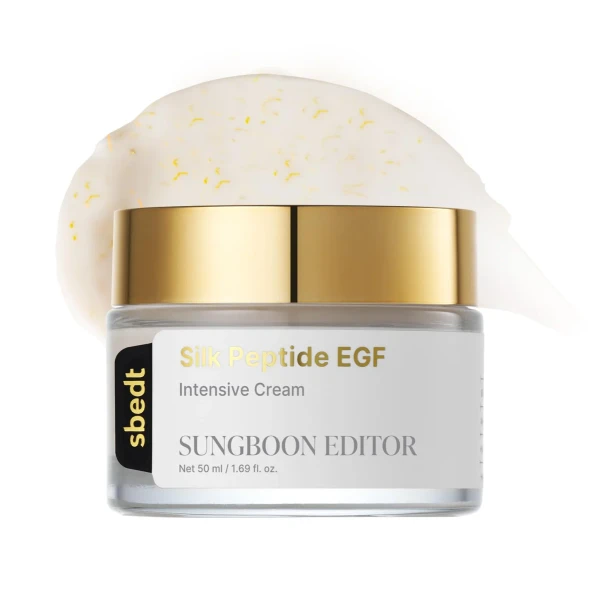 SUNGBOON EDITOR Silk Peptide EGF Intensive Cream main jar front view
