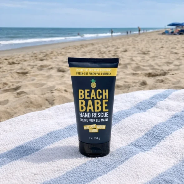 Walton Wood Farm Beach Babe Hand Rescue Tube (2 oz) – Vegan & Cruelty-Free Moisturizing Hand Cream