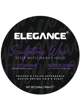 Elegance Sculpting Wax lid detail showing extra strong hold label