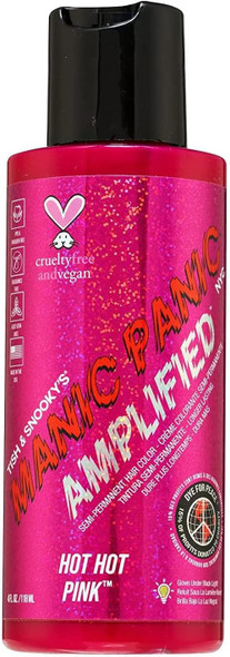 Manic Panic Amplified Hot Hot Pink Semi-Permanent Hair Color 4 oz