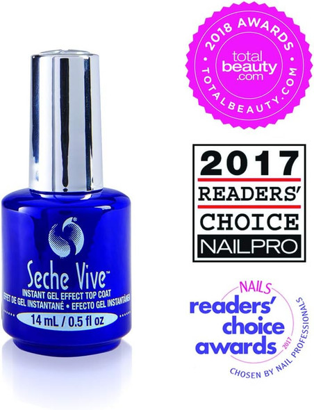 Seche Vive Gel Effect Top Coat 0.5 oz