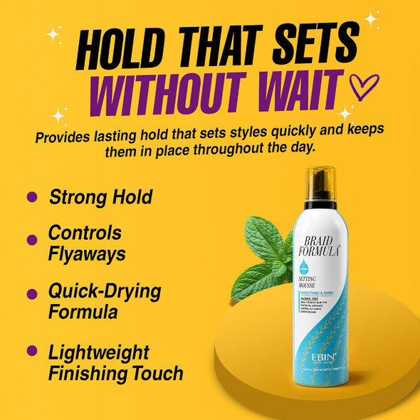 EBIN New York Setting Mousse - Peppermint 12 oz
